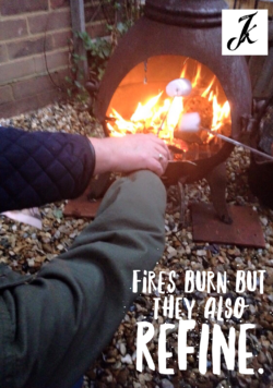 Toasting marshmallows 