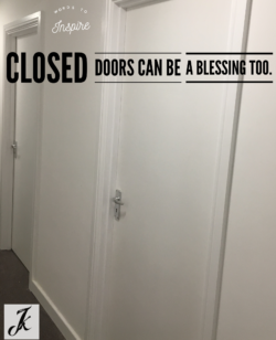 Closed doors 